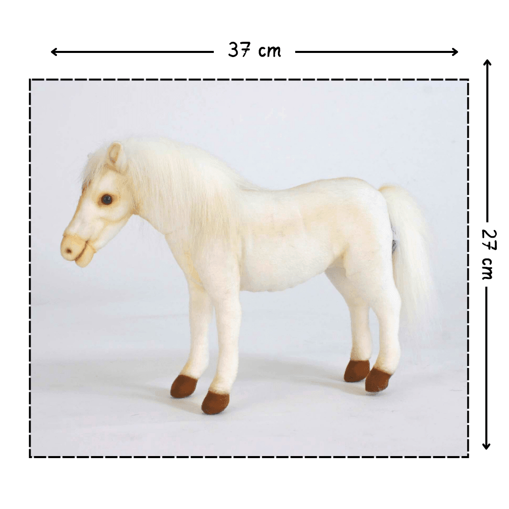 Hvit Hest Bamse | Hansa Creation - Bamsedyra AS