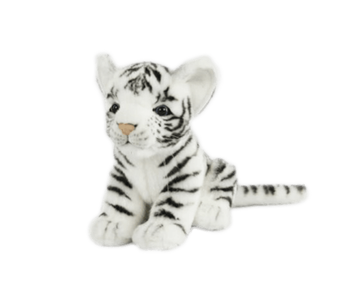 White Tiger Cub Plush | Hansa Creation - Bamsedyra AS