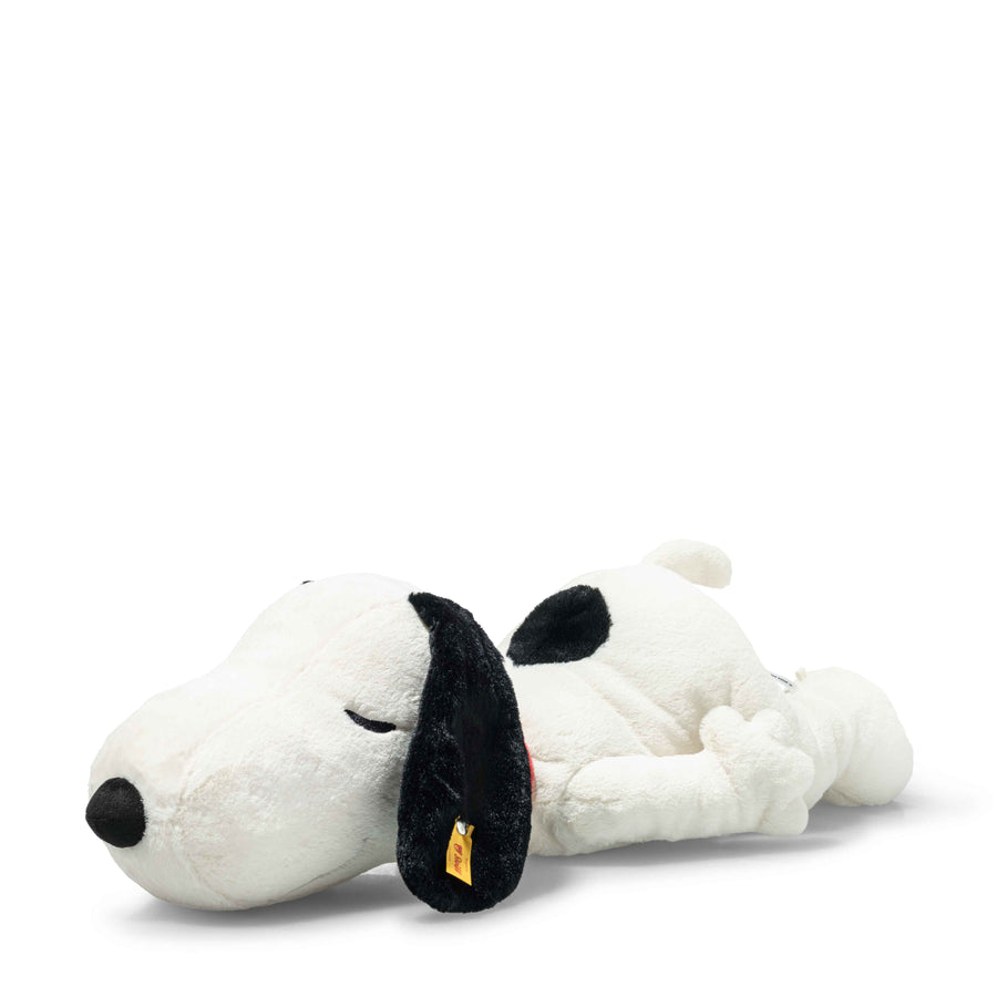 Steiff Snoopy 43 cm liggende, sett fra siden