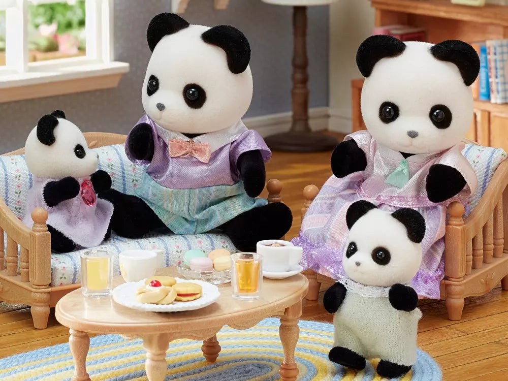 Sylvanian Families Panda-familien 5529 | Figursett med 4 dukker