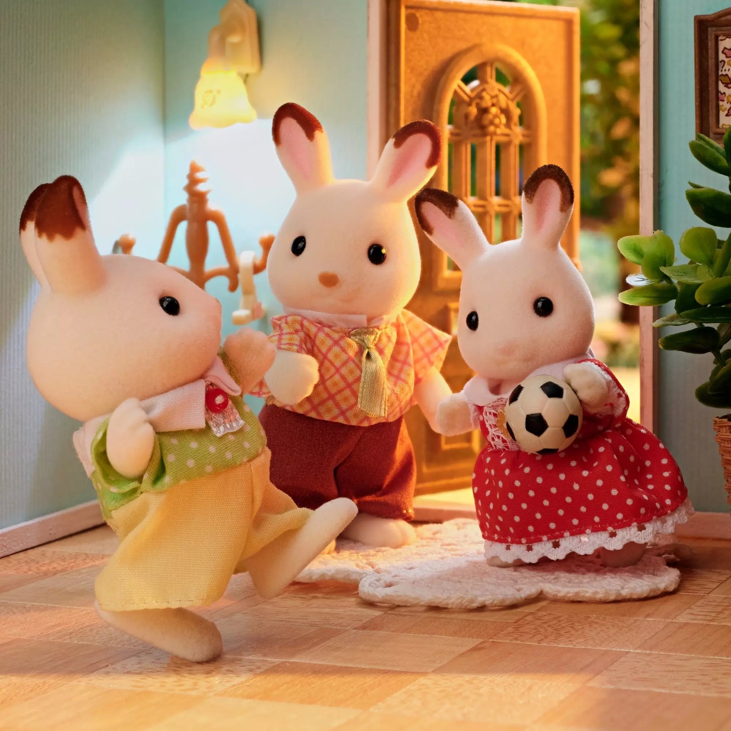 Sylvanian Families Sjokoladekaninfamilien 5655 | Figursett med 4