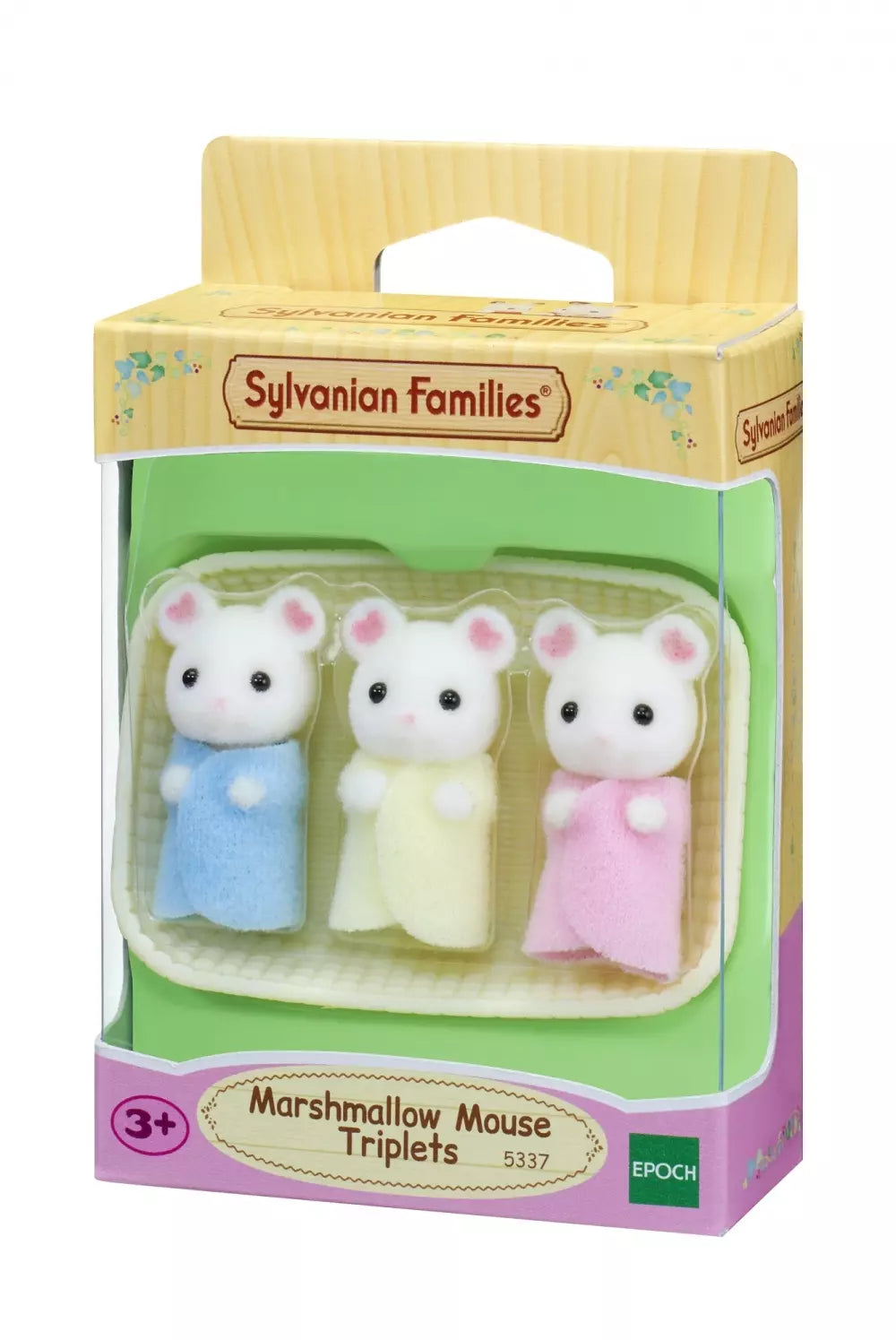 Sylvanian Families Marshmallow-trillingene 5337 | Babyfigurer med vugge