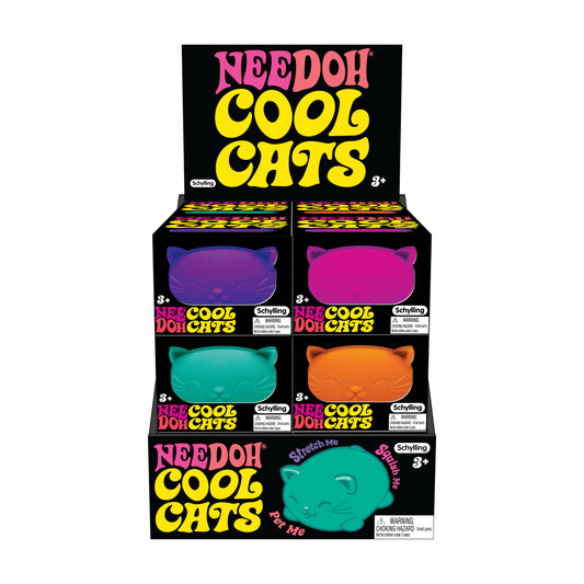 NeeDoh Cool Cats – stressball katt (assorterte farger) | Schylling
