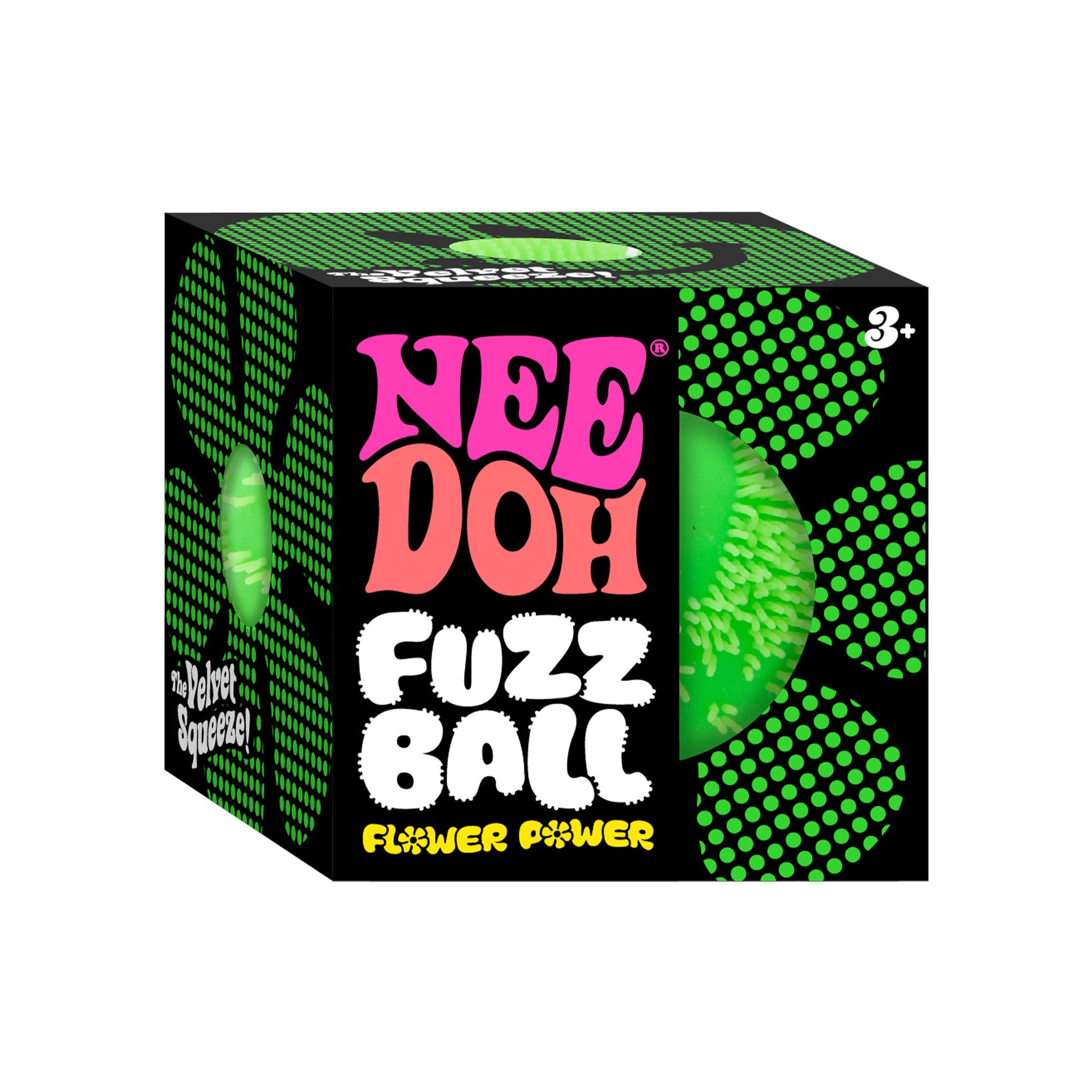 NeeDoh Fuzz Ball Flower Power – 5 assorterte | Schylling Close Up - Bamsedyra AS