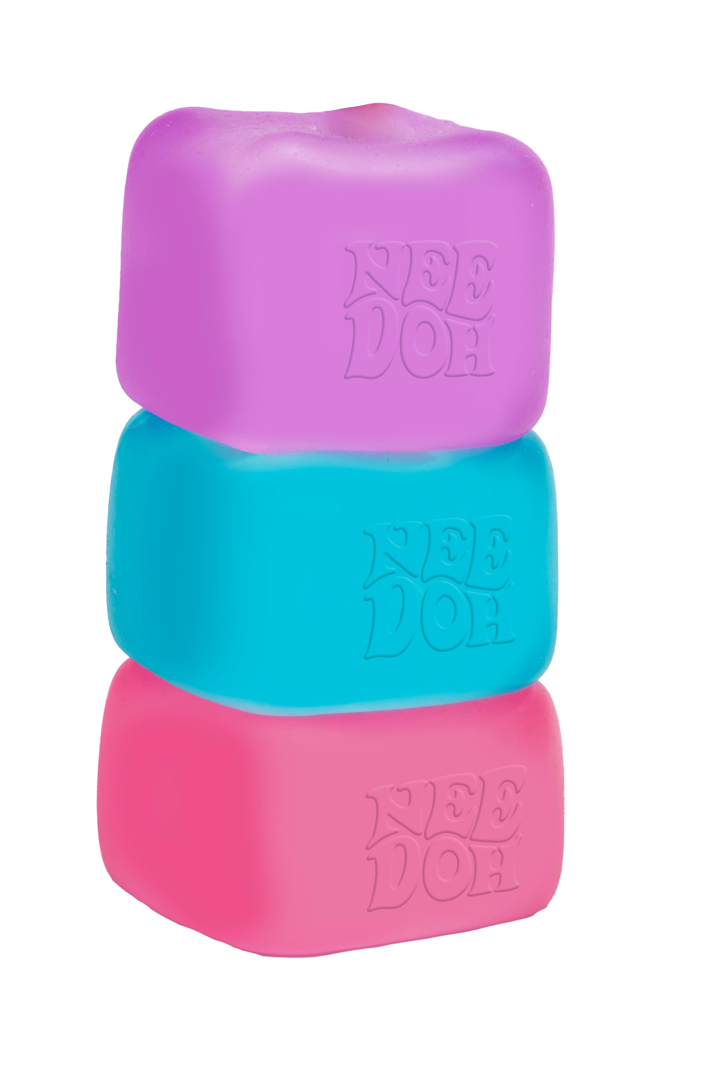 NeeDoh Nice Cube Glow – selvlysende stresskube (assorterte farger) | Schylling