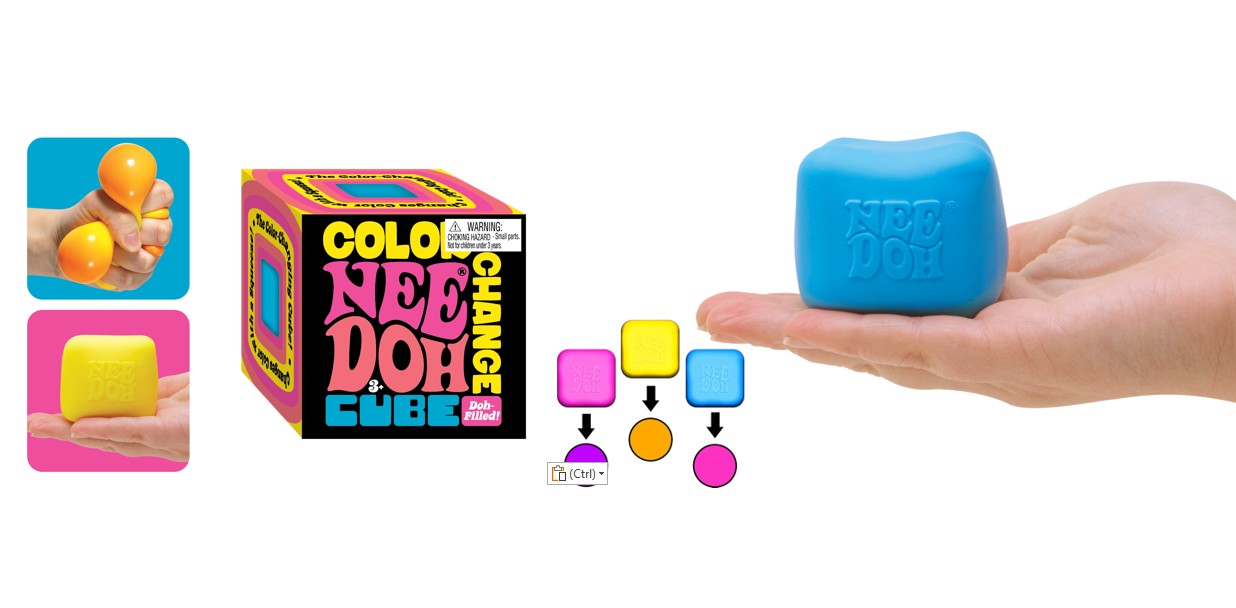 NeeDoh | Color Change Cube | 3 Asst.
