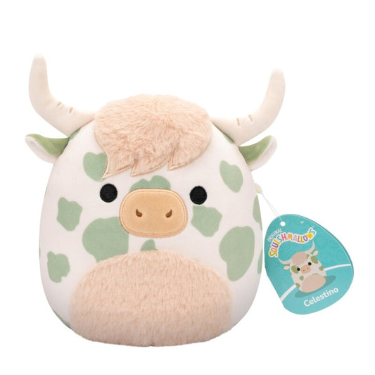 Available now! Squishmallows Celestino Highland Cow 19cm