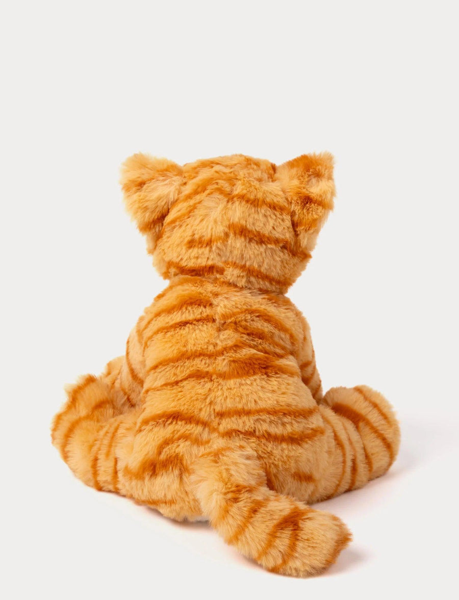 Teddykompaniet Mojje Kattekosedyr – nærbilde av oransje katt med store øyne