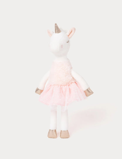 Teddykompaniet | Ballerina Unicorn Ella | Rosa | ca. 40 cm Side View - Bamsedyra AS