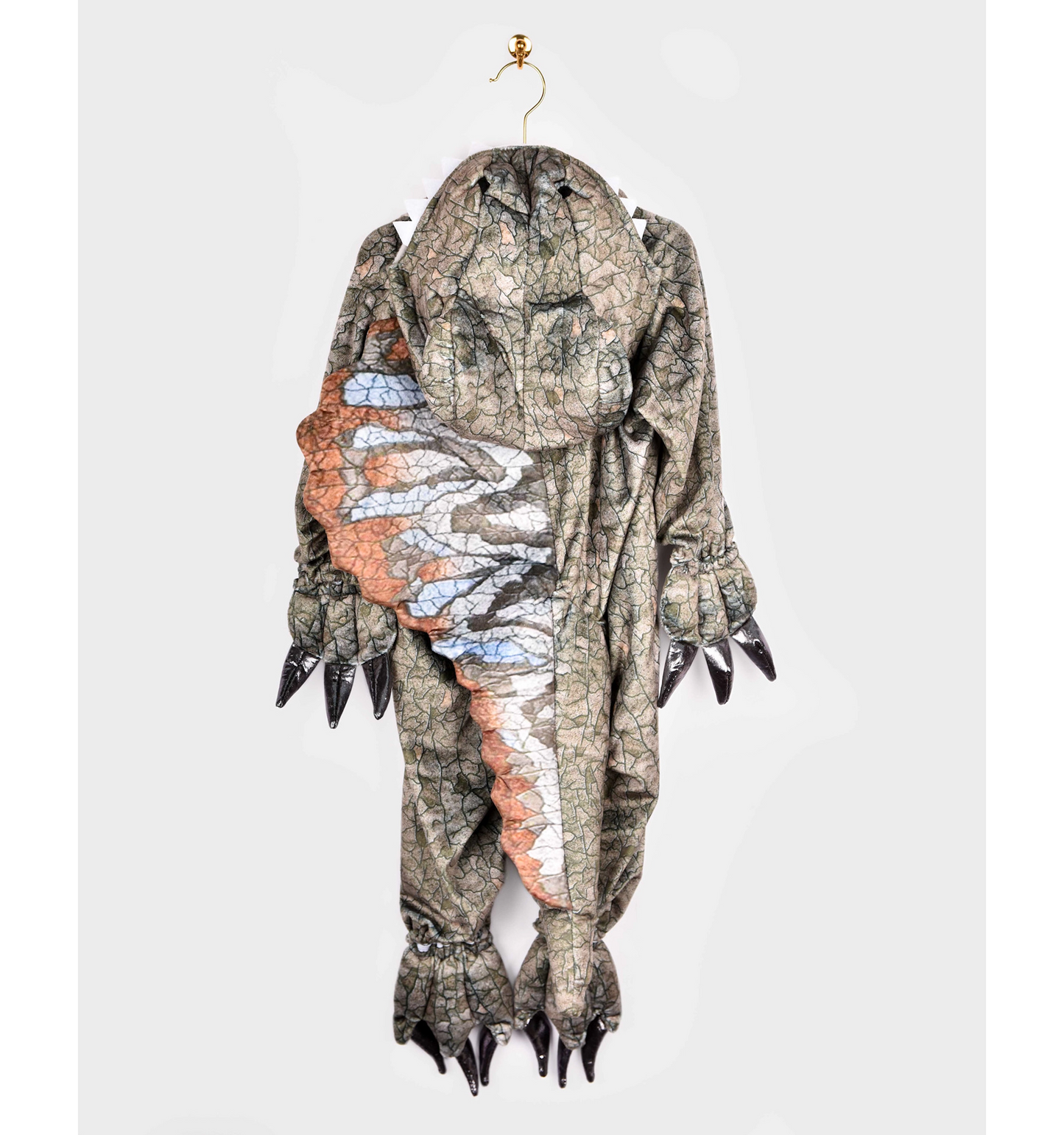 Spinosaur dinosaur jumpsuit barn 4–5 år (110) – grå | Halloween
