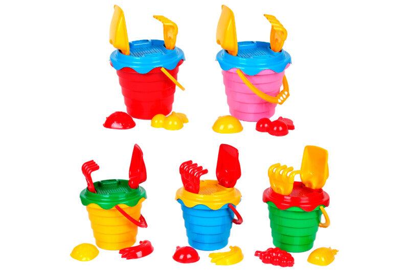 Six Piece Bucket Set – Ultimate Beach and Sandbox Fun! - Bamsedyra