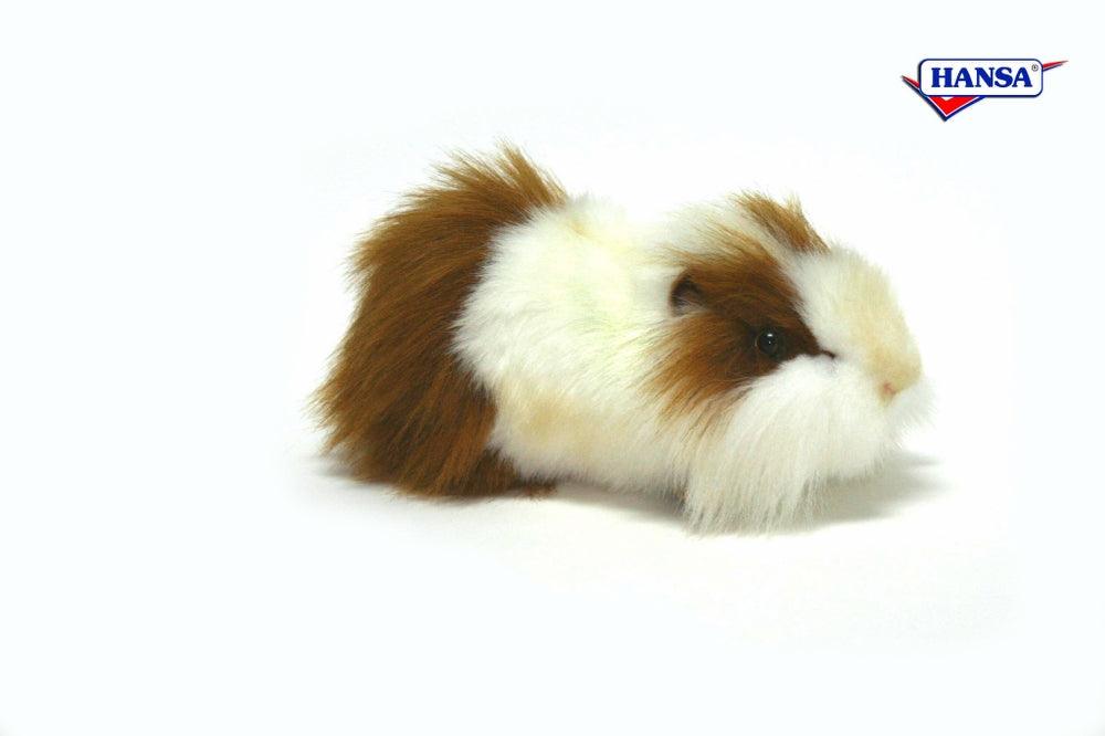 Hansa Creation Brown & White Guinea Pig Plush Toy - Adorable and Realistic Stuffed Animal - Bamsedyra