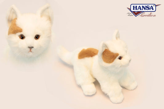 Hvit Katt Bamse | Hansa Creation | 23cm