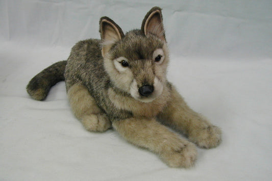 Hansa Creation | Gray Wolf Laying | Grå | ca. 34 cm