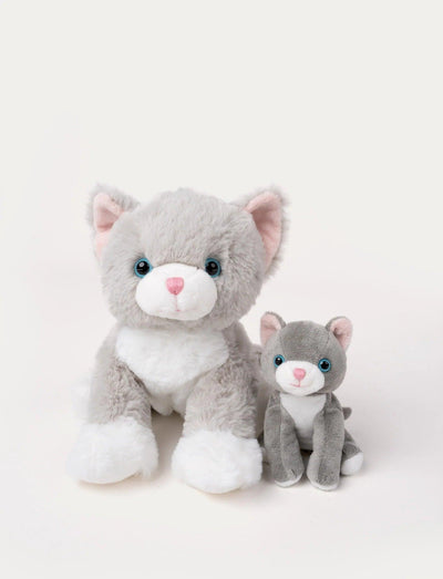 Kosedyr Katt Tuva the cat with kitten | Teddykompaniet - Bamsedyra AS