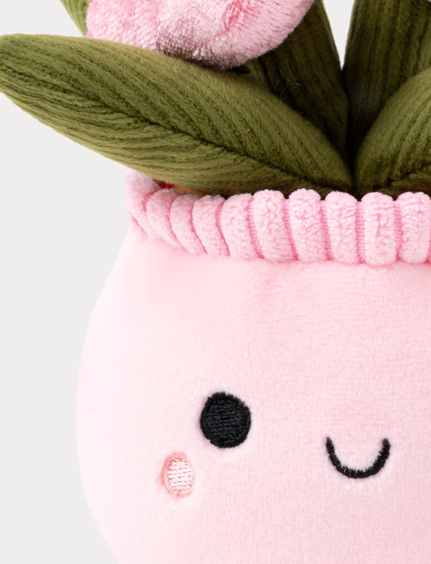 Teddy Flowers 15 cm – plysjblomster i potte (3 varianter)