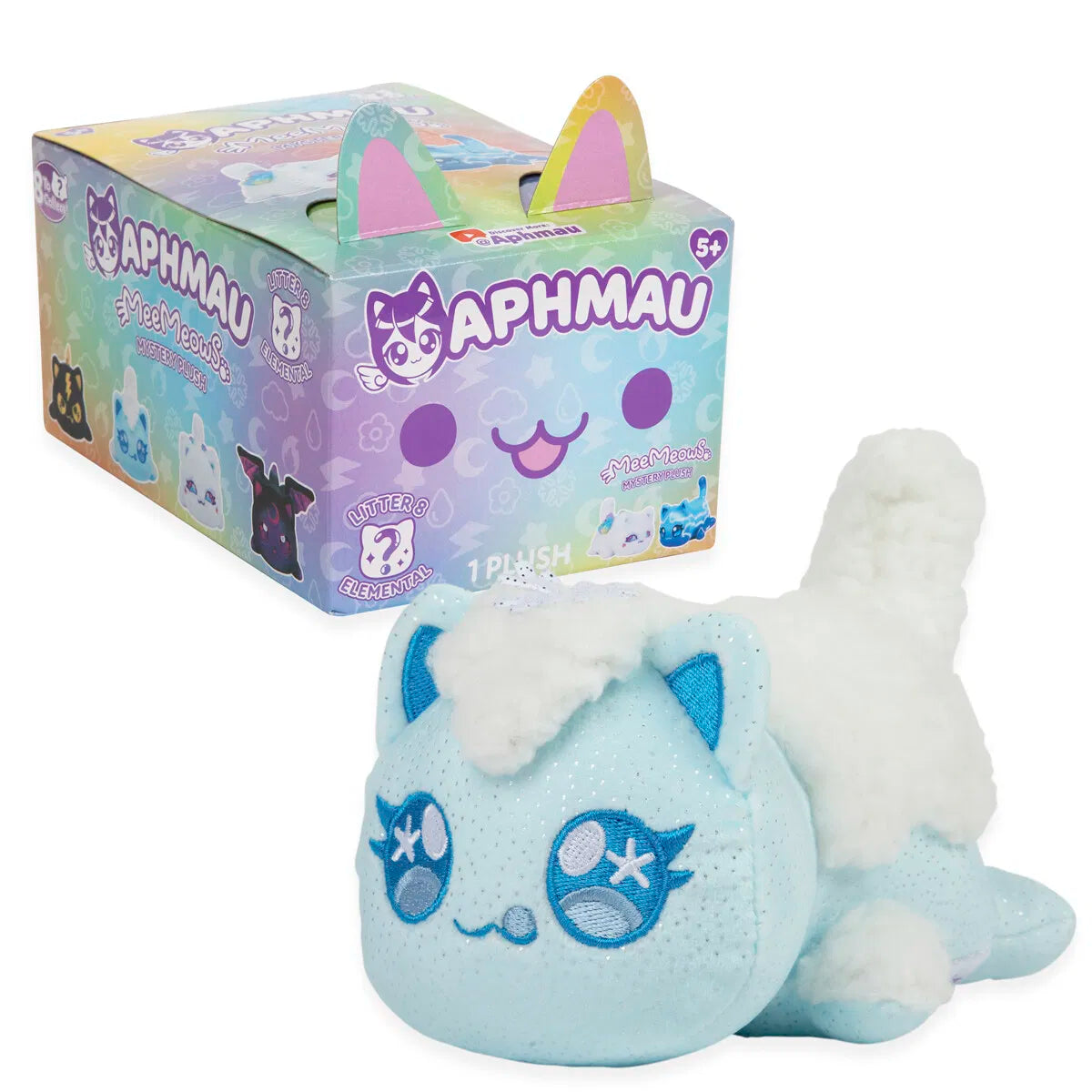 Aphmau Mystery Meemeow Elemental Plush 15 cm – overraskelses-katt