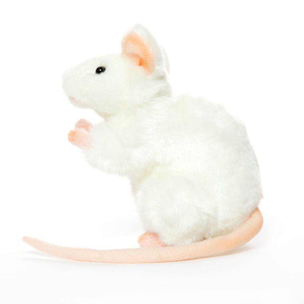 White Mouse Plush - 16 cm by Hansa Creation - Coming 01.11.24