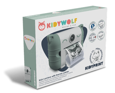 Kidyprint Camera (Green) for Children - Print your Photos! - Bamsedyra