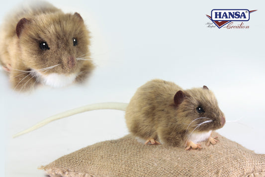 Mus Brun 7 cm – Hansa Creation | Perfekt til “Hvis ingen går i fella