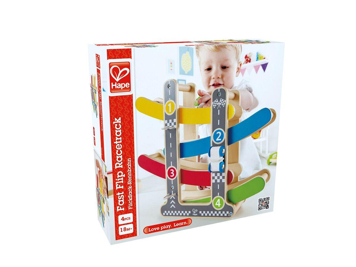 Hape Fast Flip Racetrack – Fast and Exciting Track for Kids - Bamsedyra