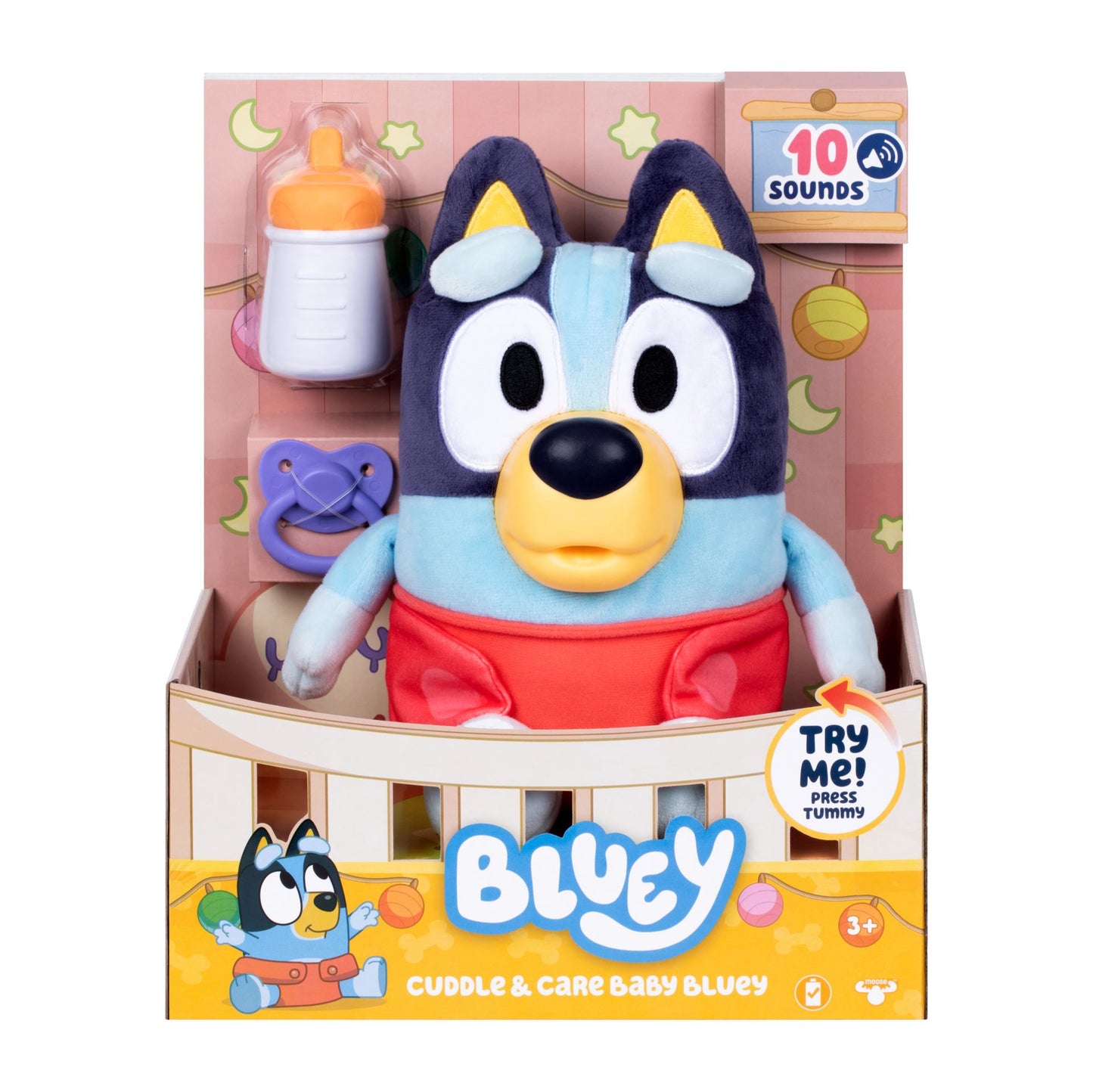 Bluey Baby bamse med lyd 25 cm | Offisiell Bluey