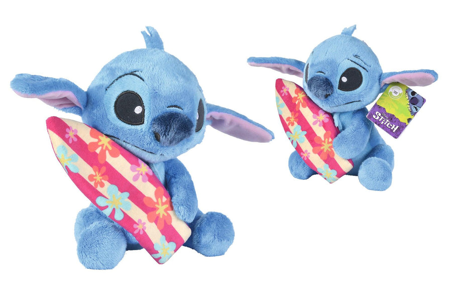 Disney Stitch Bamse med Surfbrett – offisiell Stitch kosedyr med surfbrett fra Lilo & Stitch