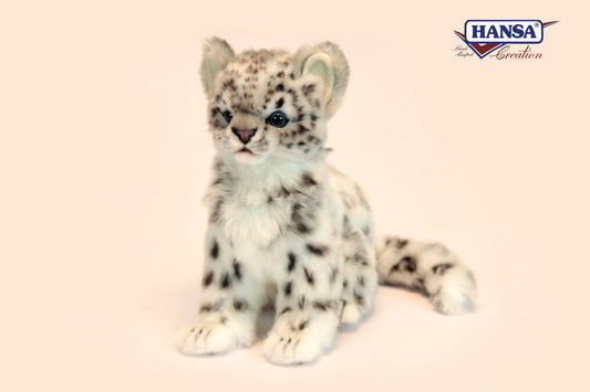 Snow Leopard Cub Plush - 19 cm by Hansa Creation - Coming 01.11.24