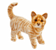 Oransje katt kosedyr 25 cm – stående | Hansa Creation