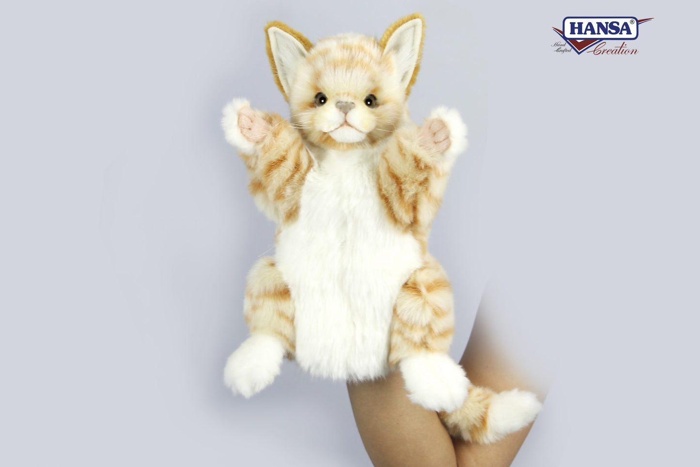 Ginger Cat Hand Puppet - 30 cm by Hansa Creation (Coming 01.11.24)