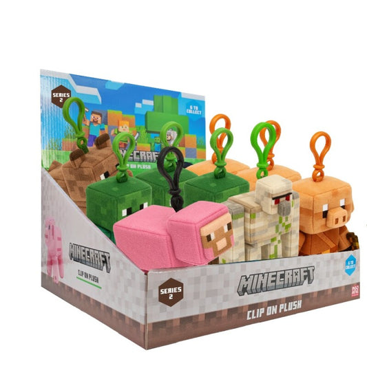 Minecraft 13 cm Clip-On Plush – Assortert | Minecraft