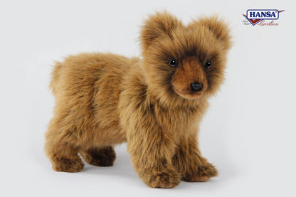 Hansa Creation | Grizzly Bear Cub Standing | Brun | 25 cm - Bamsedyra AS
