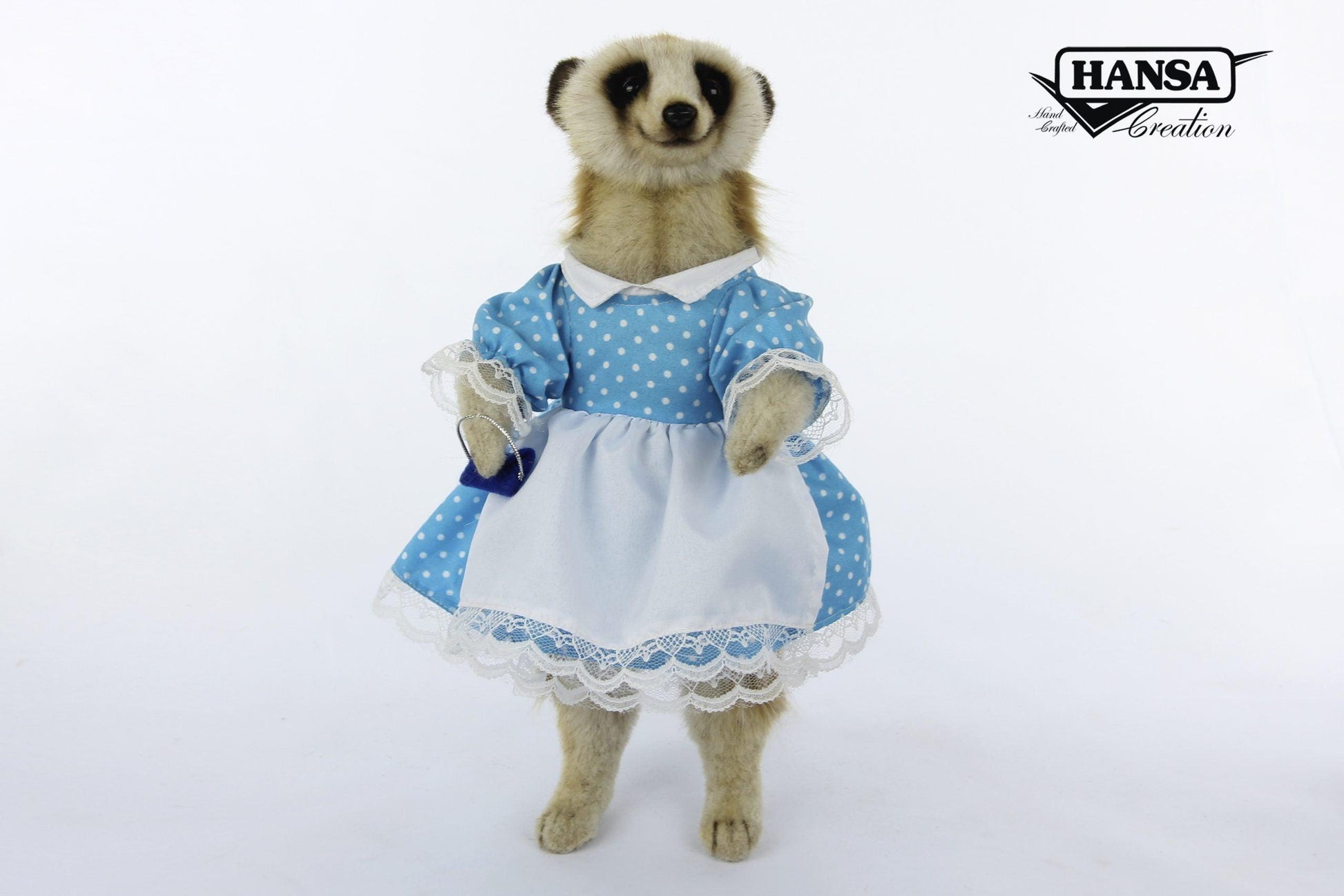 Hansa Creation Meerkat Mom with Clothes Plush Toy - Loving and Lifelike Stuffed Animal - Bamsedyra