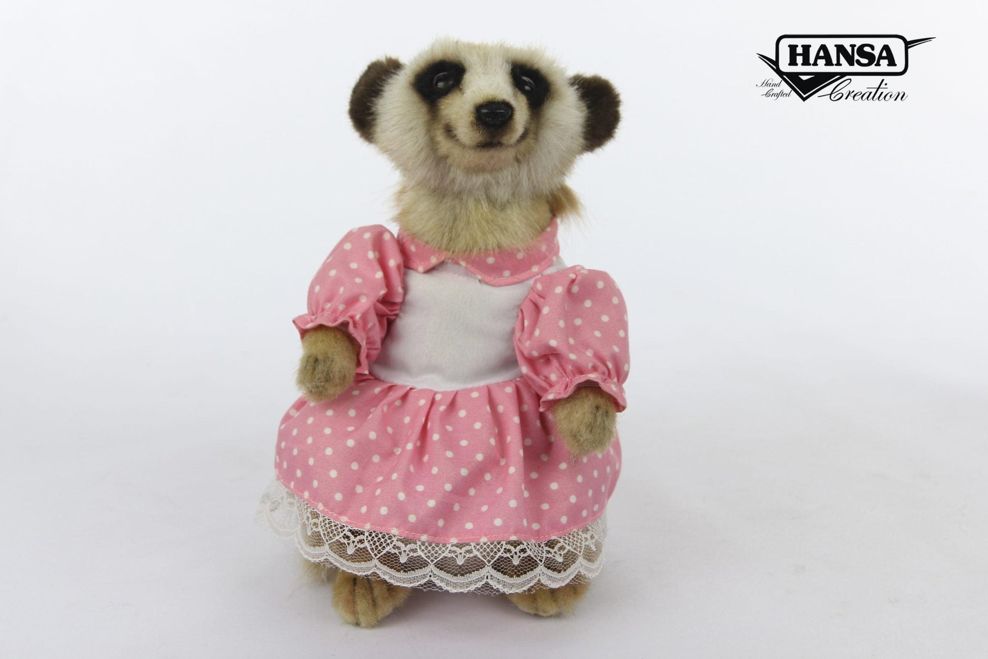 Hansa Creation Meerkat Girl with Clothes Plush Toy - Adorable and Lifelike Stuffed Animal - Bamsedyra