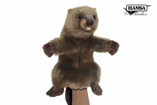 Hansa Creation | Beaver Hand Puppet | Brun | ca. 30 cm