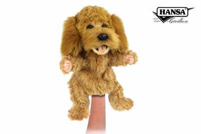Hansa Creation | Poodle Puppet | Brun | 30 cm - Bamsedyra AS
