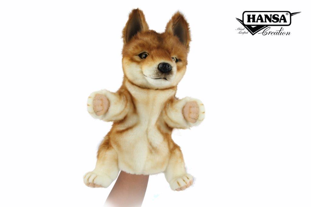 Hansa Creation | Dingo Puppet | Gulbrun | 33 cm - Bamsedyra AS