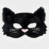 Svart fluffy kattemaske - Bamsedyra AS