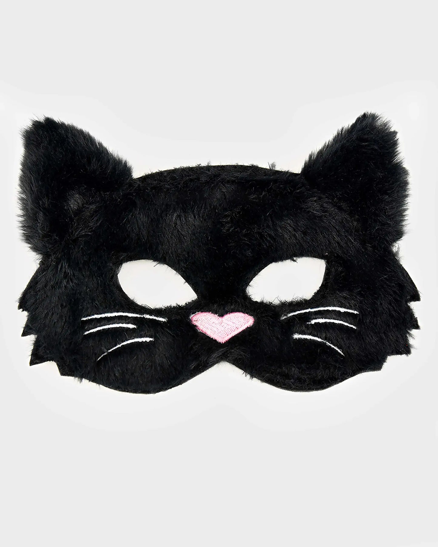 Svart fluffy kattemaske – one size | Den Gode Fen