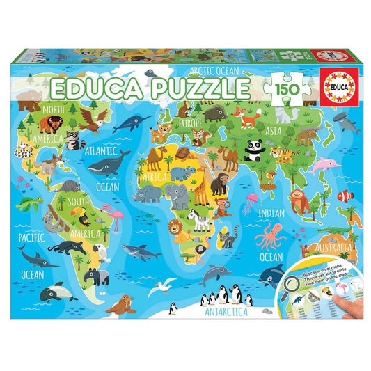 Animals of the World Jigsaw Puzzle Educa (150 Pieces)