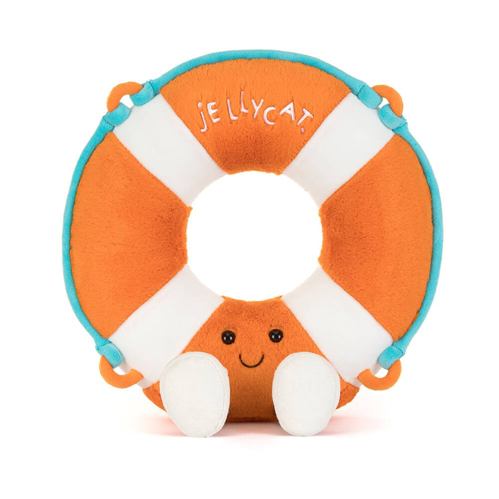 Jellycat | Amuseables Life Ring | Rød og Hvit | 33 cm