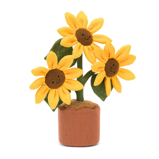 Jellycat | Amuseables Potted Sunflower | Gul/Grønn | ca. 35 cm