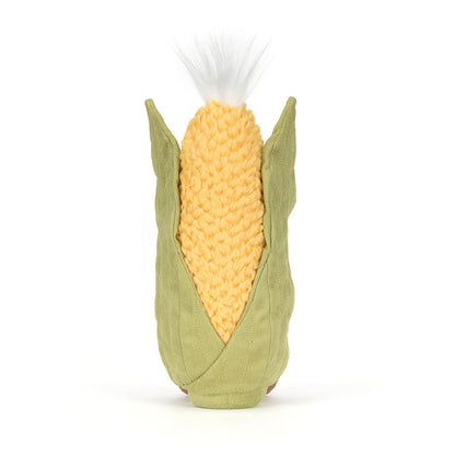 Jellycat | Amuseables Sweetcorn | Gul/Grønn | Medium Back View - Bamsedyra AS