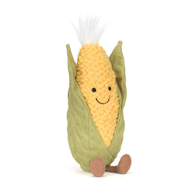 Jellycat | Amuseables Sweetcorn | Gul/Grønn | Medium - Bamsedyra AS