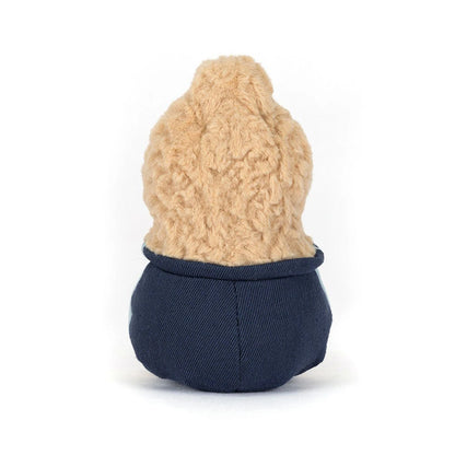 Jellycat | Amuseables Peanut Star Student Outfit | Brun | ca. 15 cm Back View - Bamsedyra AS