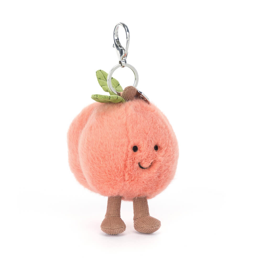 Jellycat | Amuseables Peach Bag Charm | Fersken | ca. 12 cm