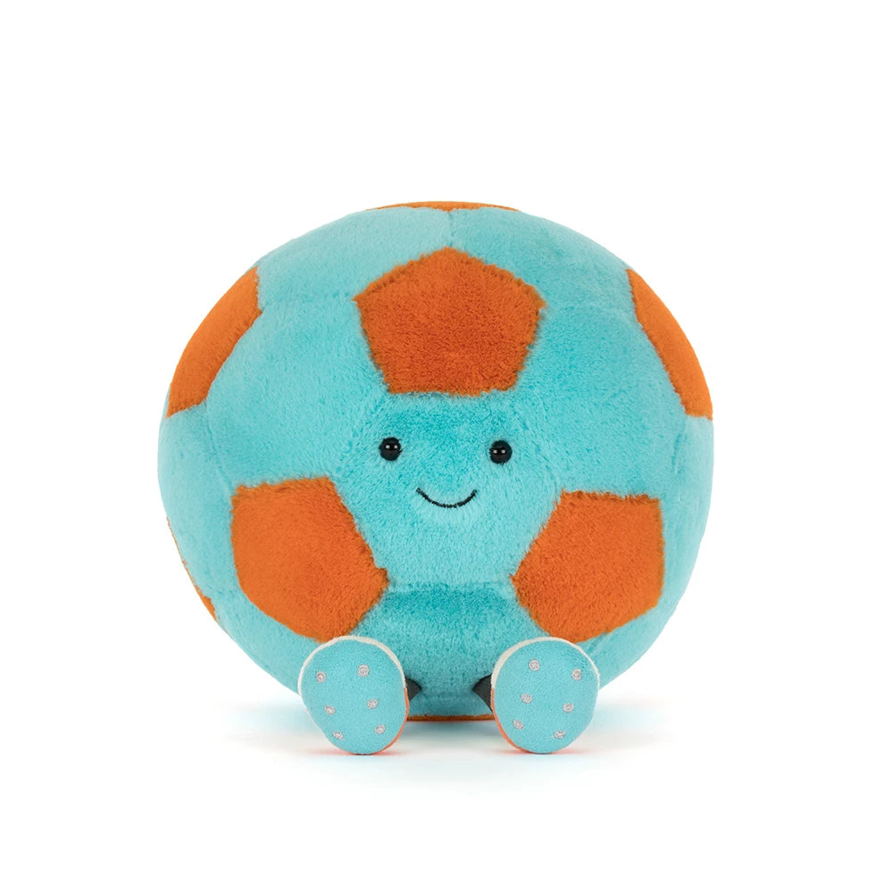 Jellycat | Amuseables Football | Blå og Oransje | 27 cm