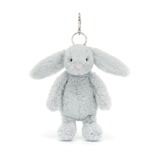 Bashful Silver Bunny Bag Charm – veskepynt 18 cm | Jellycat