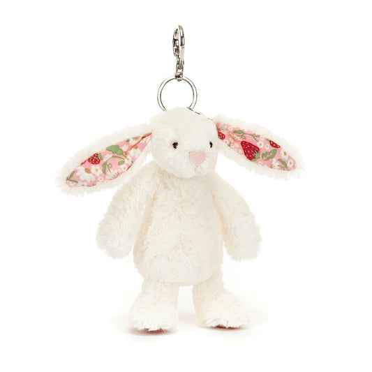 Mimi Strawberry Bunny Bag Charm 18 cm | Jellycat