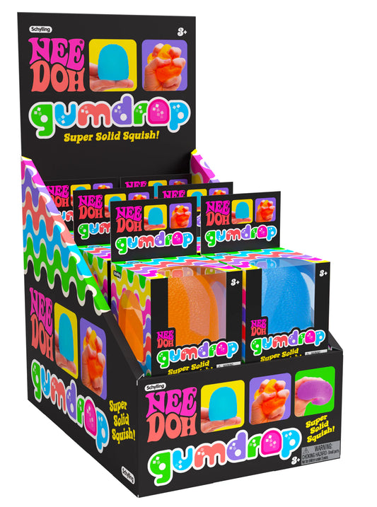 NeeDoh Gumdrop Antistressball | 4 assorterte farger